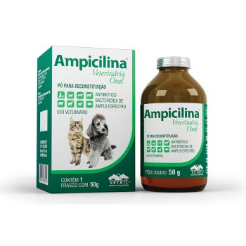 Antibiótico Ampicilina Veterinária Oral 50g Vetnil