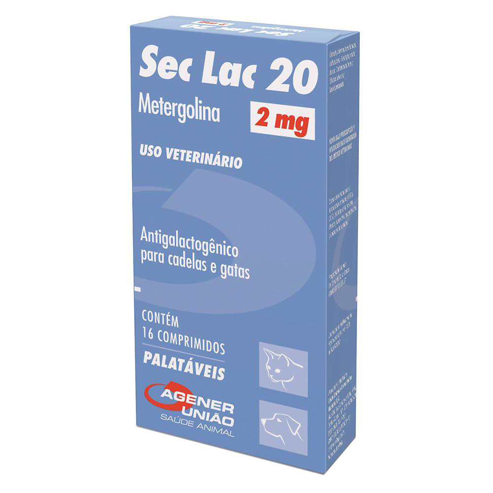 Antigalactogênico Agener União Sec Lac 20 - 2 mg