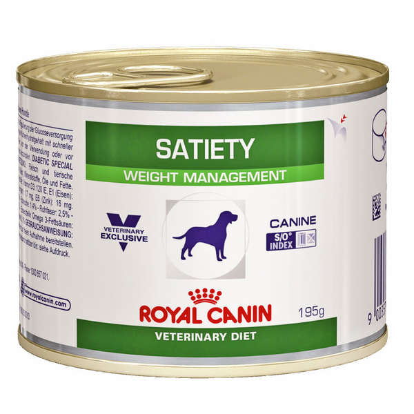 Ração Royal Canin Lata Canine Veterinary Diet Satiety Support Wet para Cães Adultos Obesos - 410 g