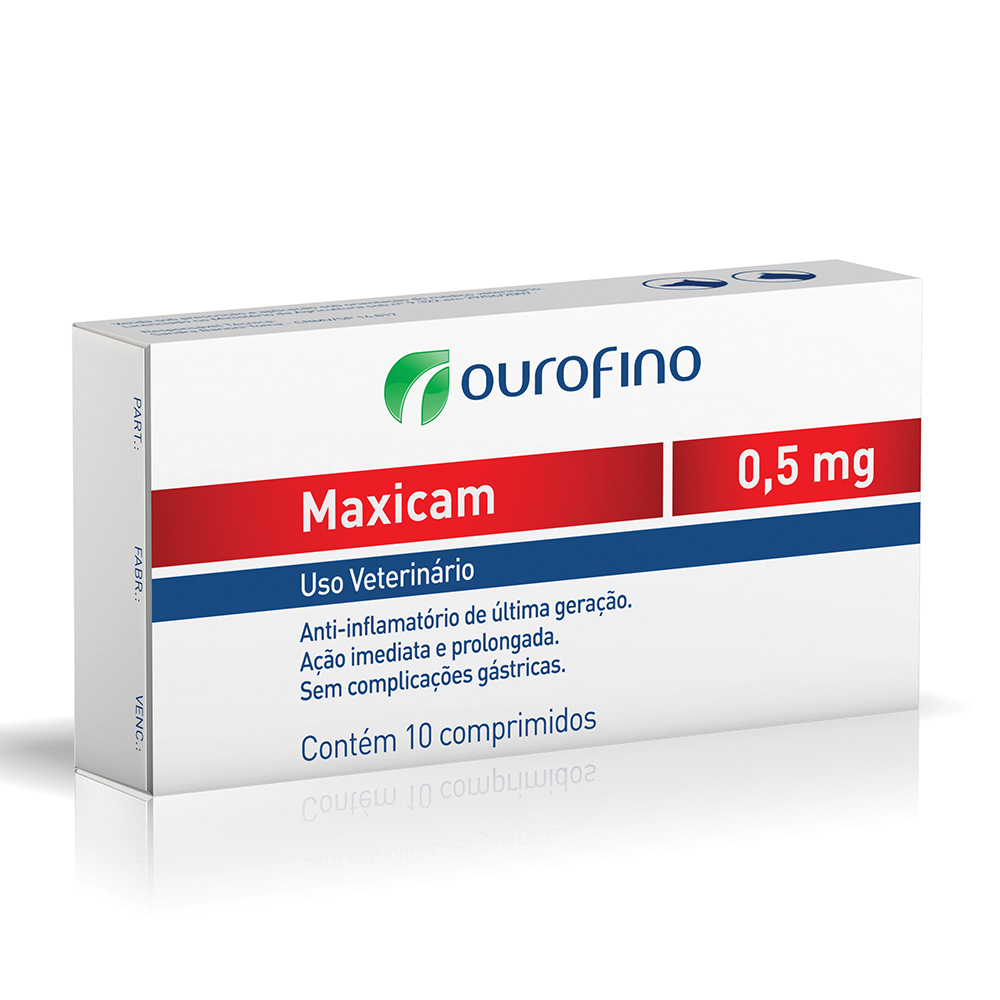 Anti-inflamatório Maxicam 0,5 mg - Ourofino