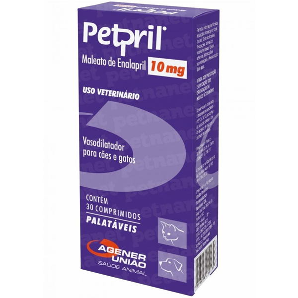Vasodilatador Petpril 10 mg Agener União