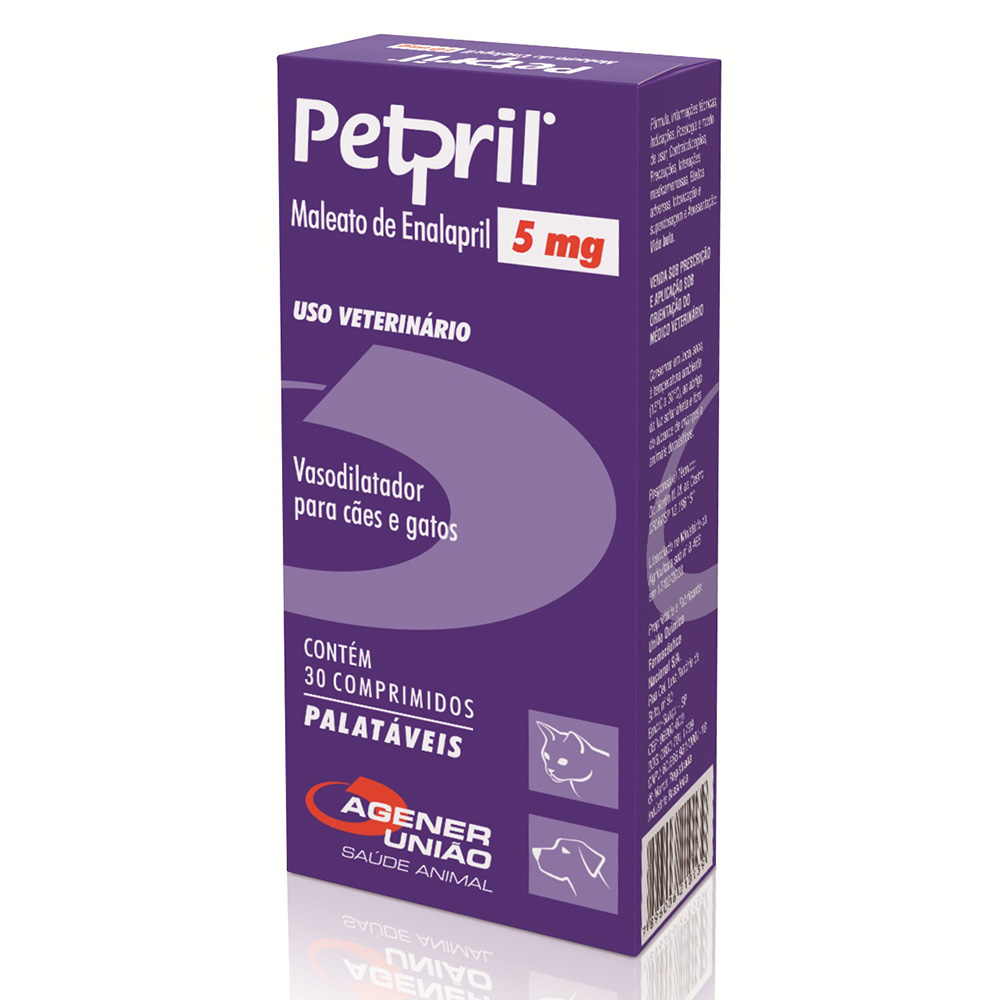 Vasodilatador Petpril 5 mg Agener União