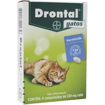 Vermífugo Drontal Gatos 4 Kg 4 Comprimidos - Bayer