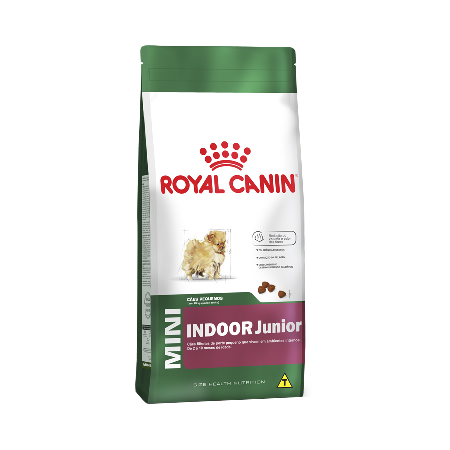Ração Royal Canin Mini Indoor Junior - 2,5 KG
