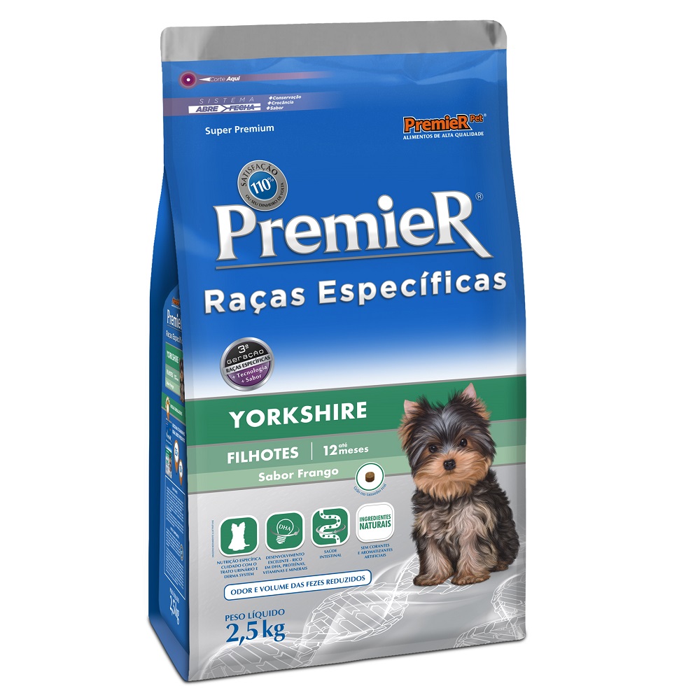 Ração Premier Raças Específicas Yorkshire para Cães Filhotes - 2,5 Kg