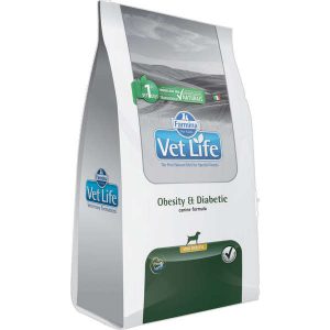 Ração Farmina Vet Life Obesity & Diabetic Mini para Cães Adultos 2 Kg