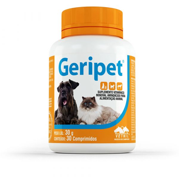 Suplemento Vitaminico Geripet 30 Comprimidos Vetnil